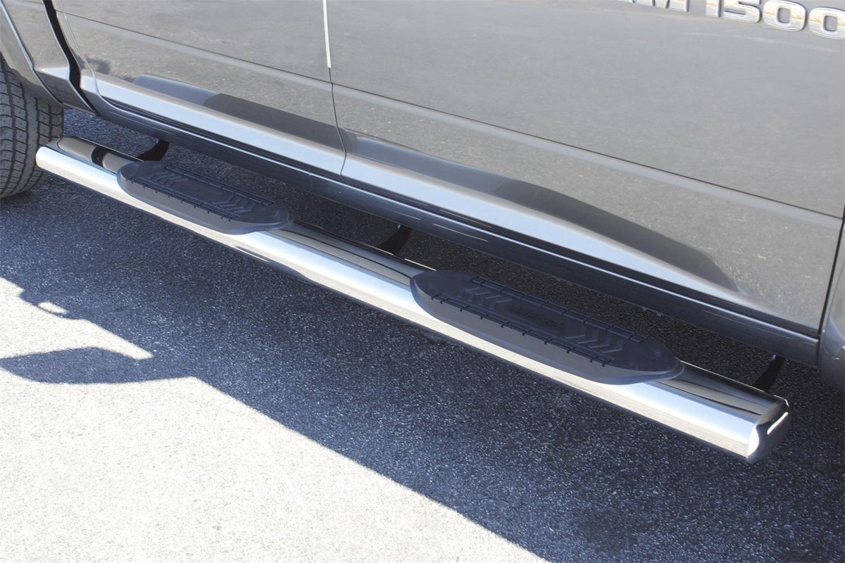Lund 6 Inch Oval Straight Nerf Bars - Polished Stainless (2009-2024 Dodge, Ram Fitment) - 24385007