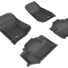 3D MAXpider 2014-2018 Jeep Wrangler JK 2-Door Kagu 1st & 2nd Row Floormats - Black
