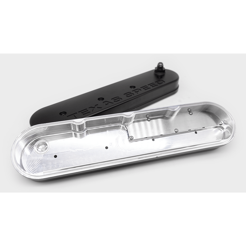TSP Billet Baffled LS Valve Covers - Black PowderCoating - Pair
 - TSP-LSVC-B-Kit
