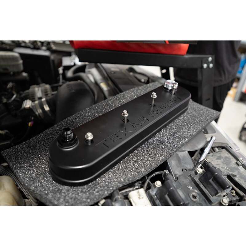 TSP Billet Baffled LS Valve Covers - Black PowderCoating - Pair
 - TSP-LSVC-B-Kit