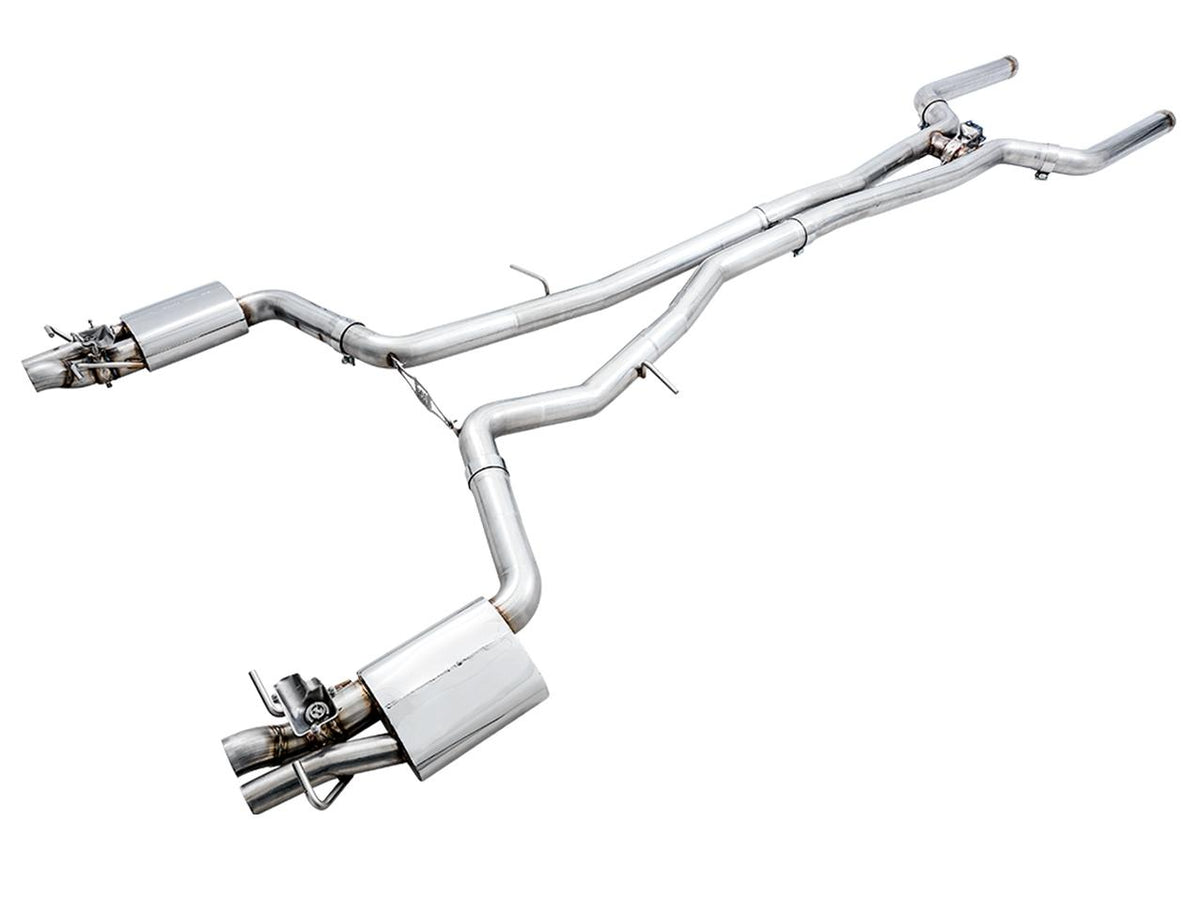 AWE SwitchPath™ Exhaust System for 2019+ Mercedes-Benz W205 AMG C63/S Sedan - Non-Dynamic Performance Exhaust cars (no tips) - 3025-11004