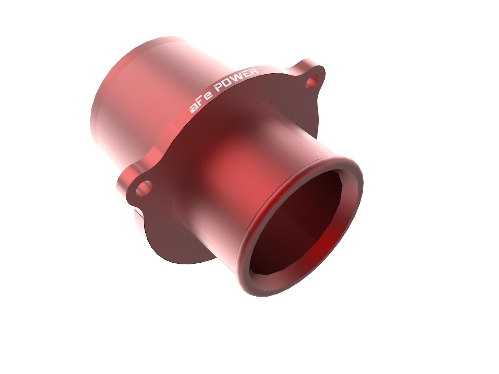 AFE BladeRunner Turbo Muffler Delete for aFe POWER Charge Pipe Red (2015-2021 A3 Quattro, A3, S3, Golf R, GTI, Jetta) - 46-20417-R