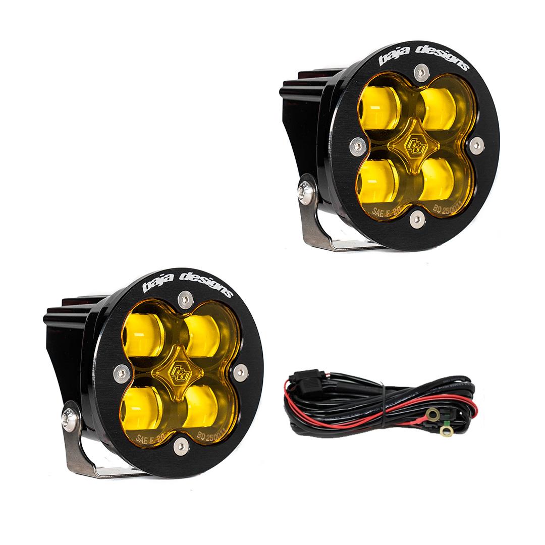 Baja Designs Squadron-R SAE Pair LED Spot Amber Baja Designs - 247816