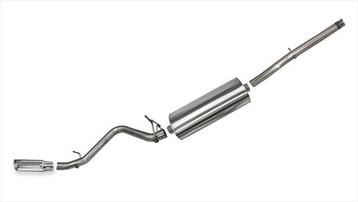 Corsa 24873 3" Sport Catback Exhaust with 4.0" Polished Tip (143" Wheelbase 2014-2019 Silverado / Sierra)