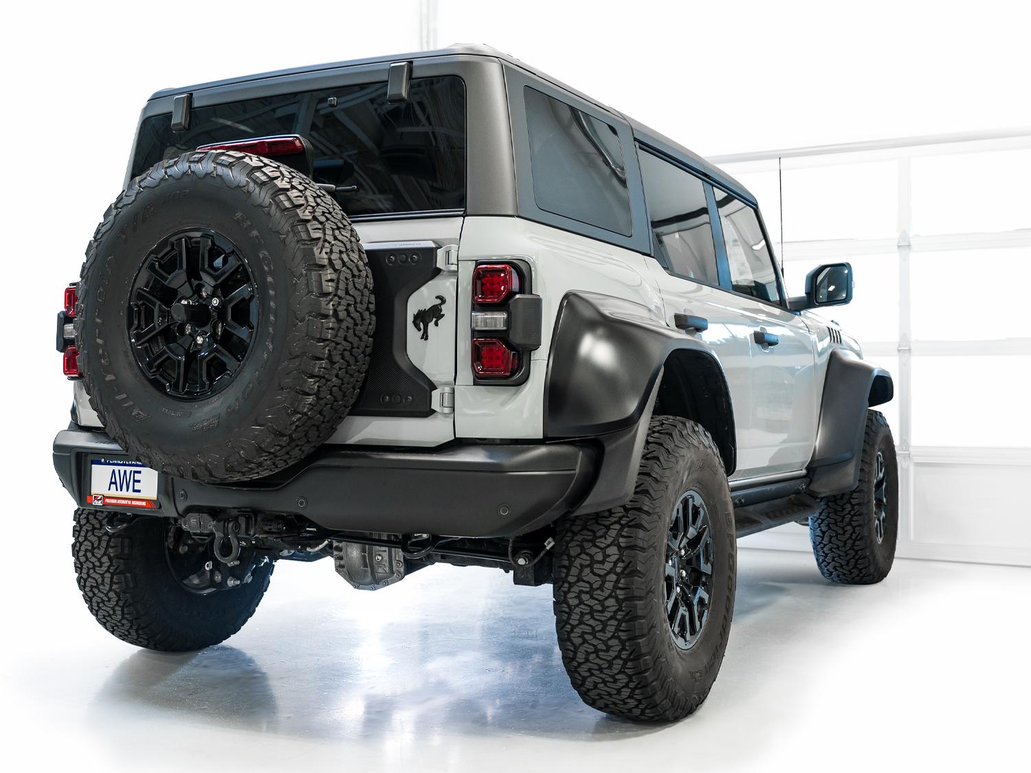 AWE 3" SwitchPath Catback Exhaust System - Dual BashGuards (2022-2025 Ford Bronco Raptor 3.0L) - 3025-31327
