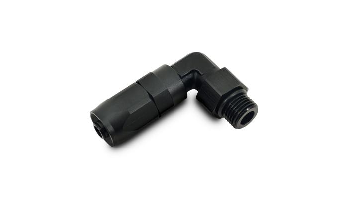 Vibrant Performance -8An Male 90 Deg. Hose End Fitting, Thread 9/16-18 Thread (6) - 24904