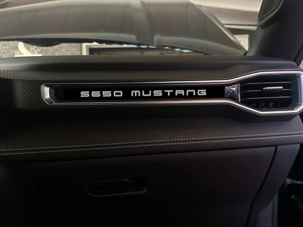 Anchor Room Large Aluminum Dash Plate [S2] S650 Mustang - (2024-2026 Mustang) - 24FM_LDP_S2