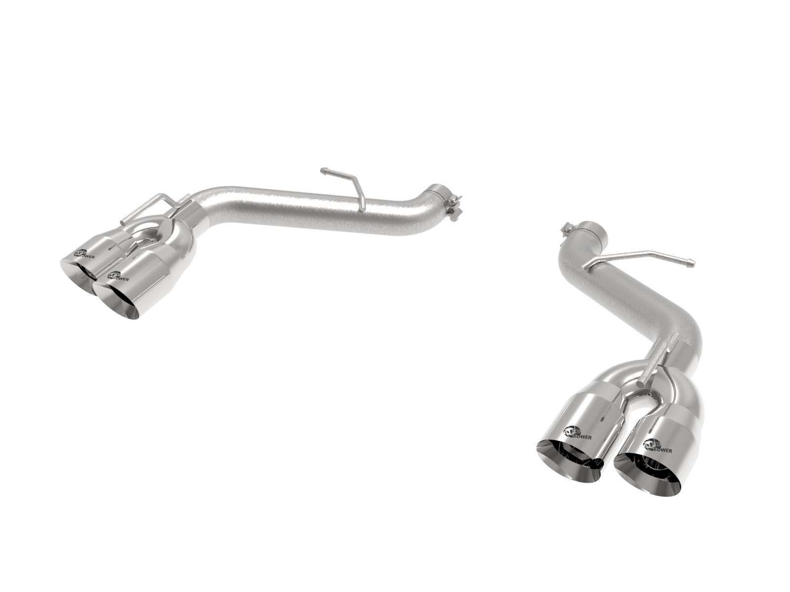 AFE MACH Force-Xp 2-1/2 IN 409 Stainless Steel Axle-Back Exhaust System Polished (Chevrolet Camaro SS 16-24 V8-6.2L) - 49-44119NM-P