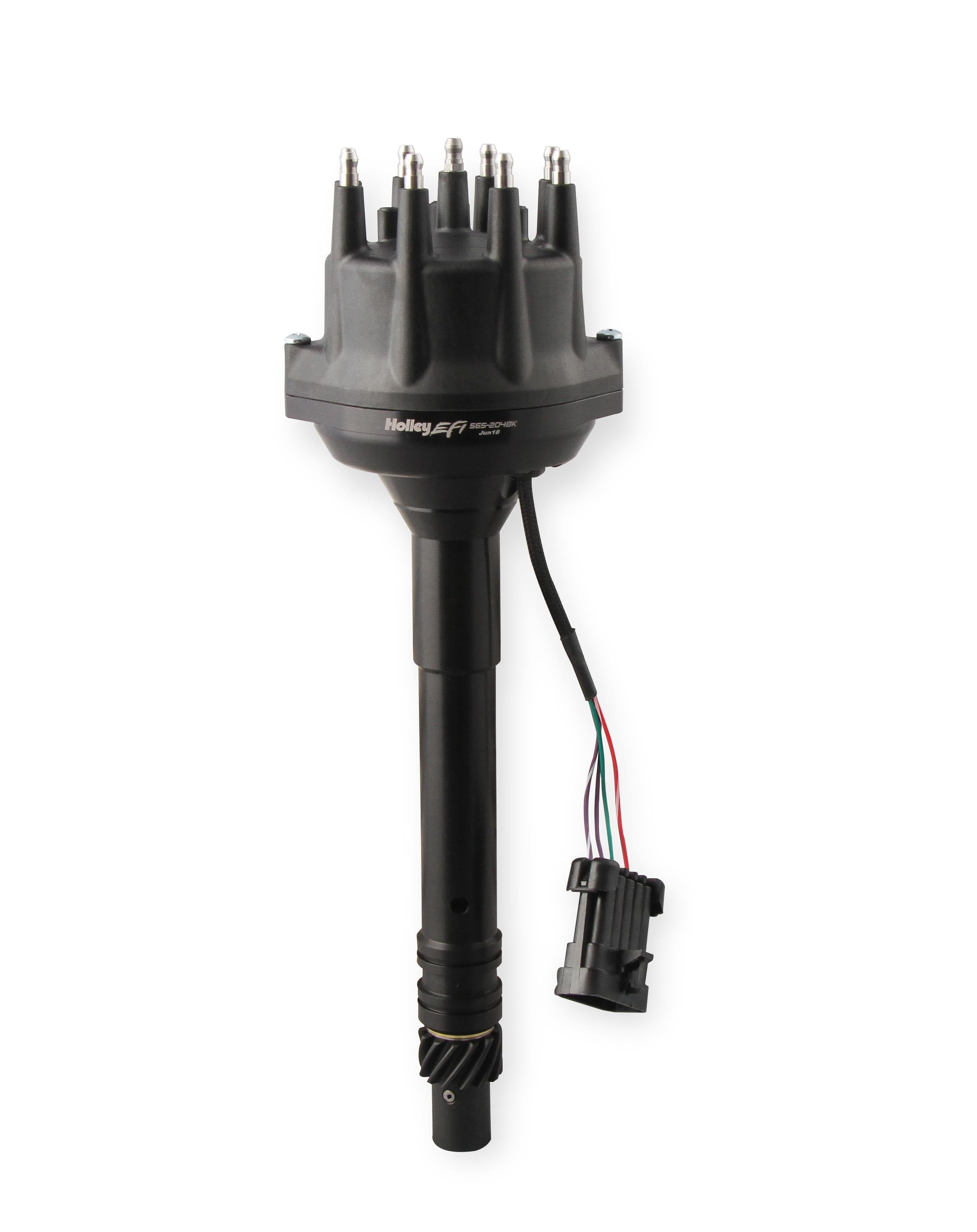 Holley Dual Sync BBC Tall Deck Distributor, Black.  - 565-204BK