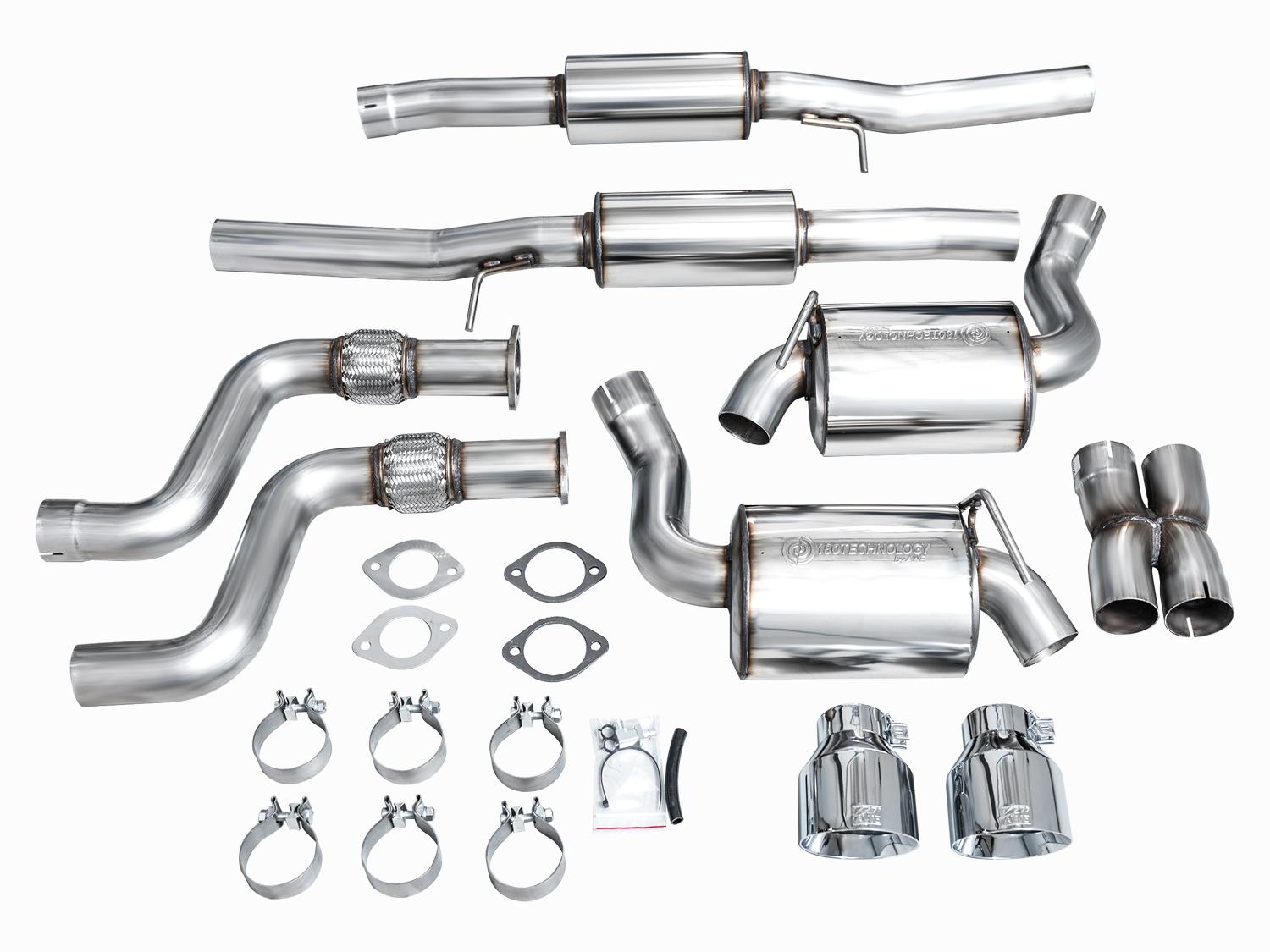 AWE Touring Edition for Nissan Z - Chrome Tips - 3015-32400
