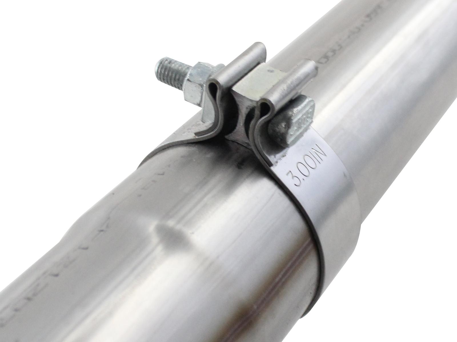 AFE MACH Force-Xp 3 IN to 3-1/2 IN 409 Stainless Steel Cat-Back Exhaust w/Polish Tip (2011-2014 F-150) - 49-43067-P