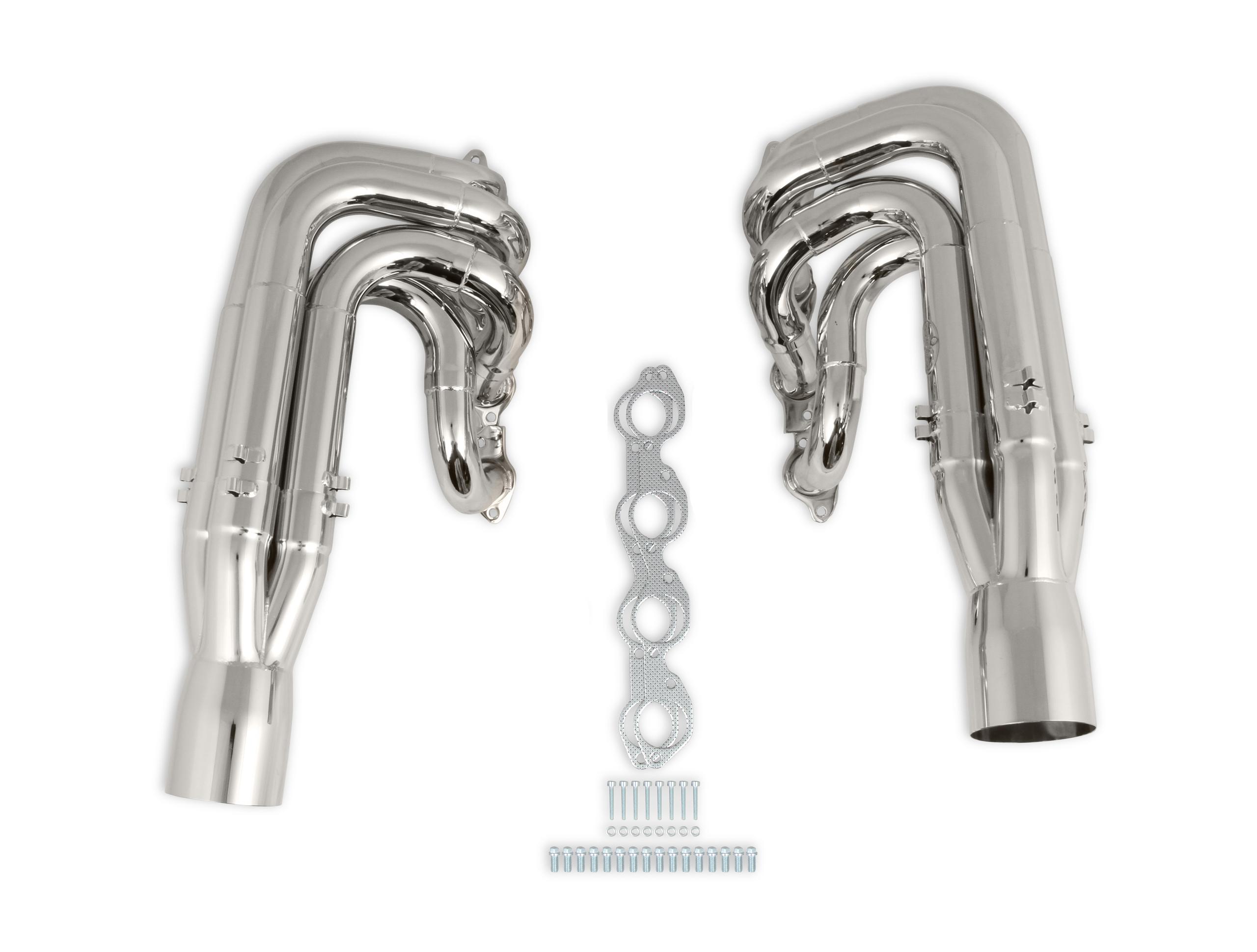 Hooker 3-Step Drag Headers - Chrome (Big Block Chevy) - 2502-6HKR