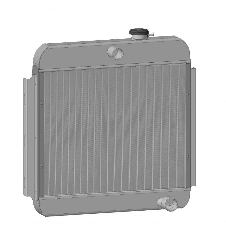 PWR Chevrolet Bel Air 55-57 Extruded Tube Downflow Radiator I6/SBC PWR Racing - 25-10282