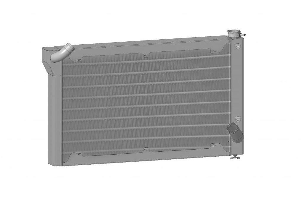 PWR Chevrolet Corvette 69-72 Extruded Tube Radiator SBC w/TOC PWR Racing - 25-10311