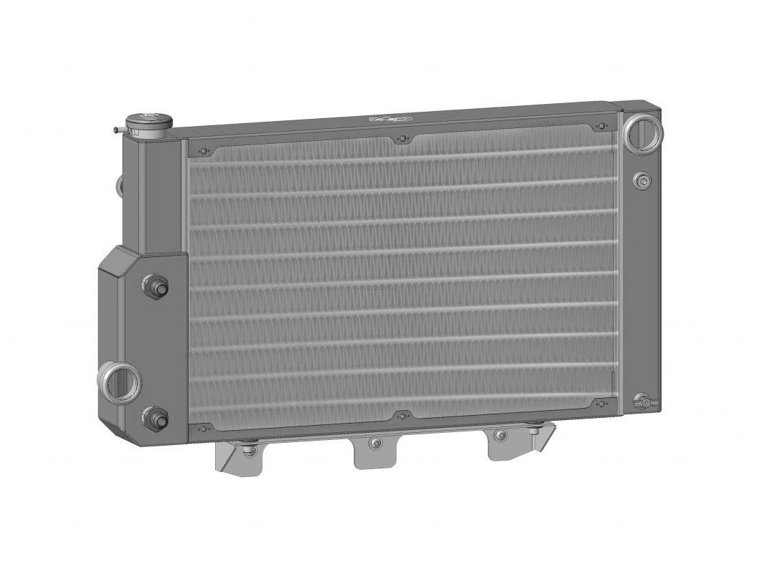 PWR Mustang 67-70 Extruded Tube Crossflow Radiator w/EOC SBF/BBF PWR Racing - 25-10553