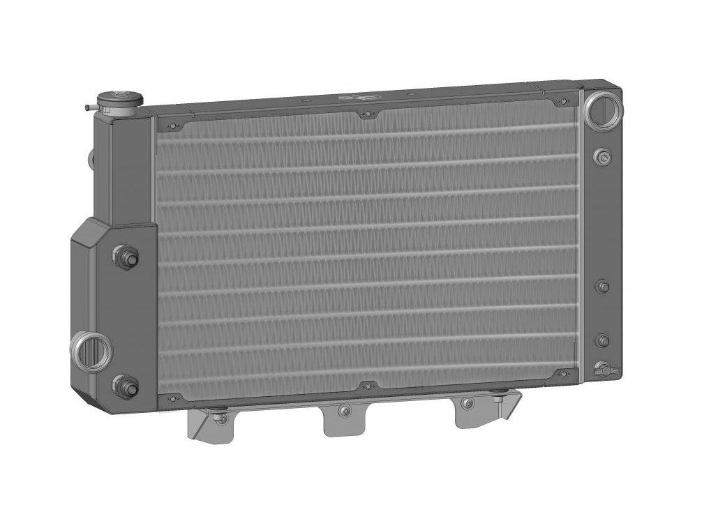 PWR Ford Mustang 67-70 Extruded Tube Crossflow Radiator w/EOC and PSC SBF/BBF PWR Racing - 25-10554