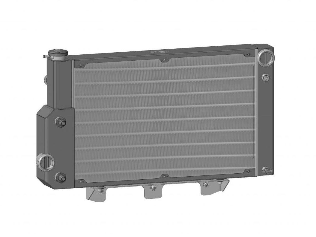 PWR Mustang 67-70 Extruded Tube Crossflow Radiator w/EOC 5.0 Coyote PWR Racing - 25-11553