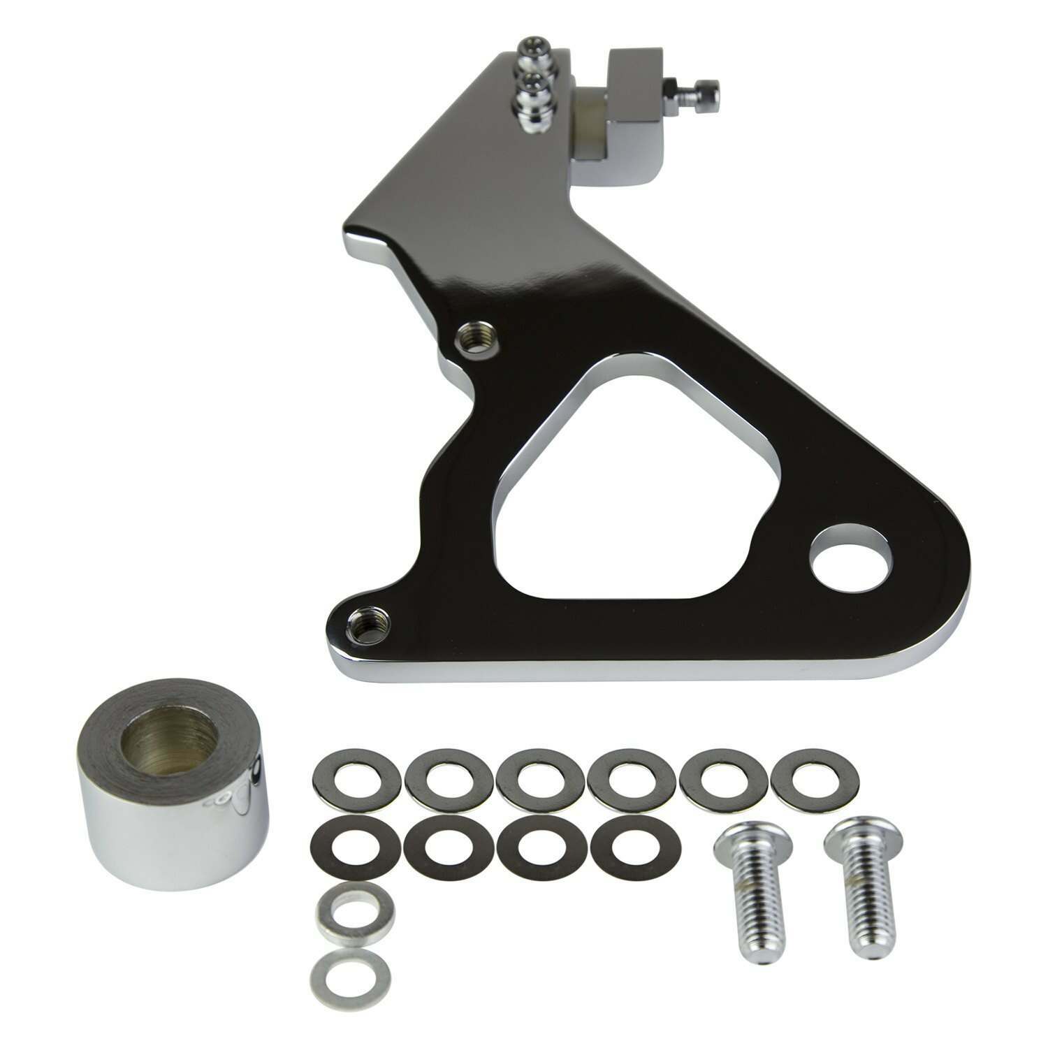 Wilwood Caliper Mounting Kit Chrome w/Bracket GP310 2000-Present Dyna - 250-8033