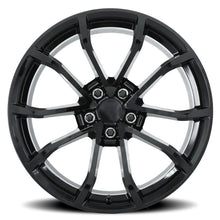 Factory Reproductions FR 25 20X12 5X4.75 +59 Hb 70.3 C6 Corvette Cup Gloss Black With Cap - 25012593402F
