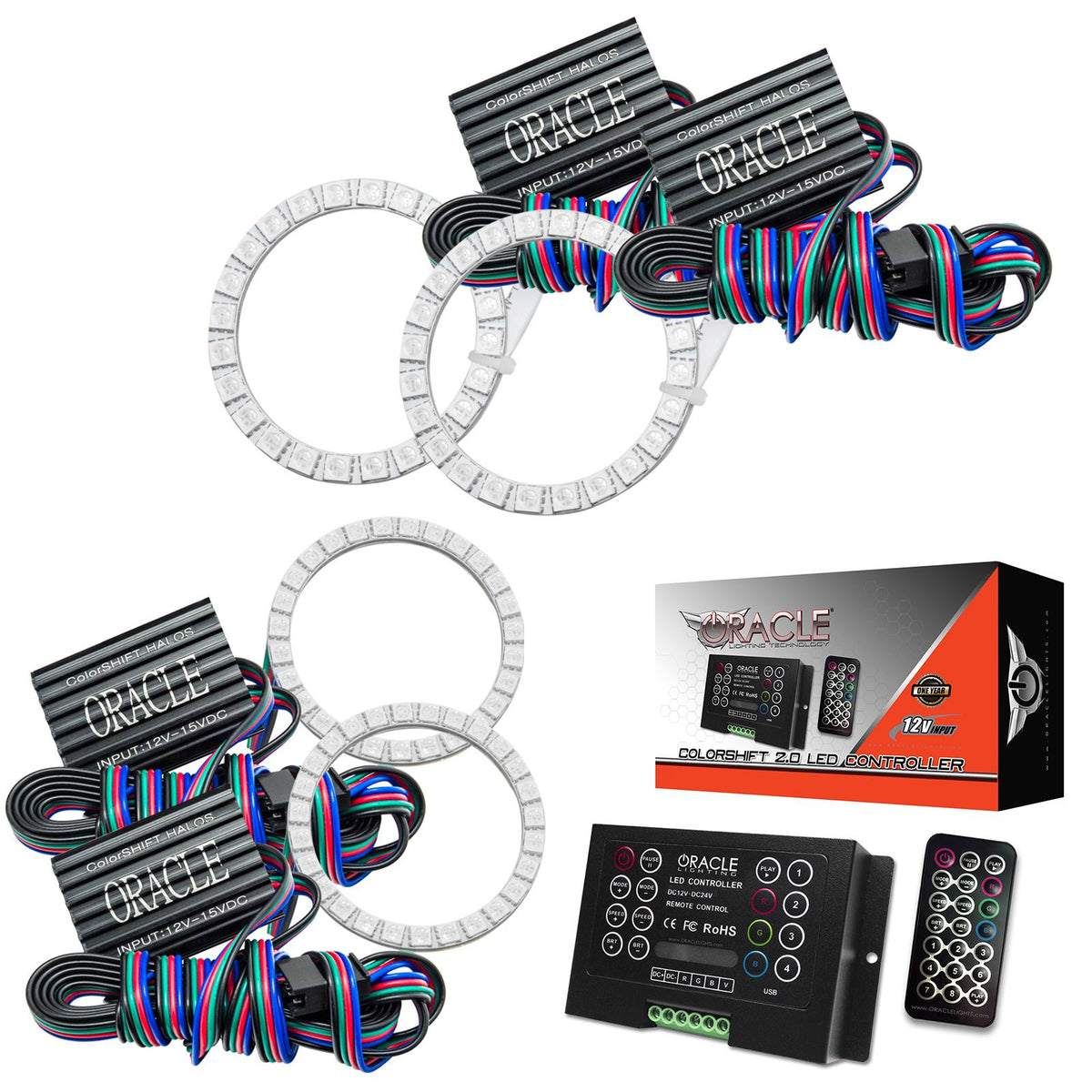 Oracle Lighting Smd Halo Kit, Colorshift 2.0 (1997-2001 Prowler) - 2503-333