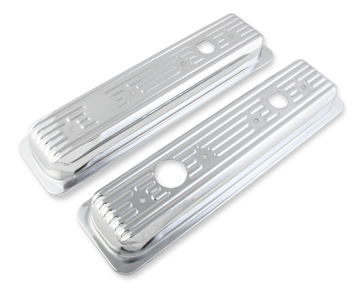 Mr. Gasket Chrome Valve Covers Caps.  - 9847