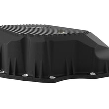 AFE Pro Series Transmission Pan Black w/ Machined Fins (2020-2025 Chevrolet, GMC Fitments) - 46-71380B