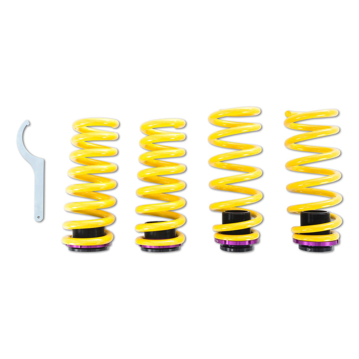 KW Height Adjustable Springs (2014+ Ghibli (M156) with Skyhook suspension, AWD, 2014+ Quattroporte VI (M156), AWD) - 25343012