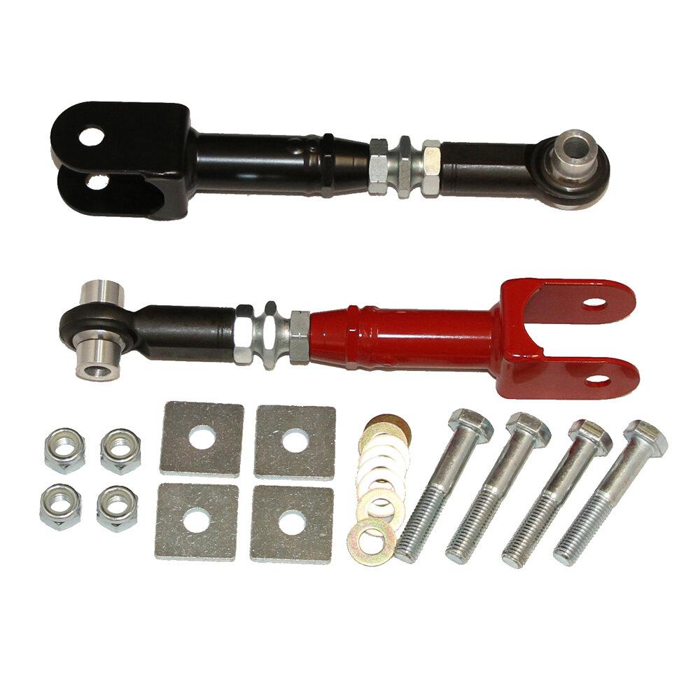 J&amp;M 25410R 2015-2026 Mustang IRS Adjustable Rear Toe Adjustment Links (Red)