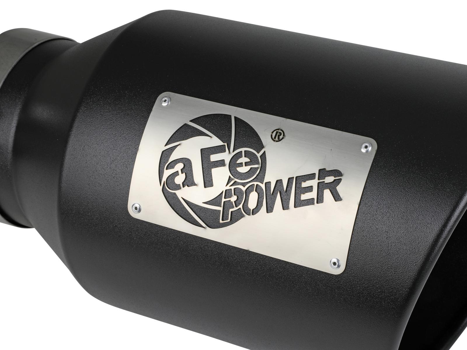 AFE MACH Force-Xp 409 Stainless Steel Clamp-on Exhaust Tip Black (5 IN Inlet x 8 IN Outlet x 15 IN L) - 49T50801-B15