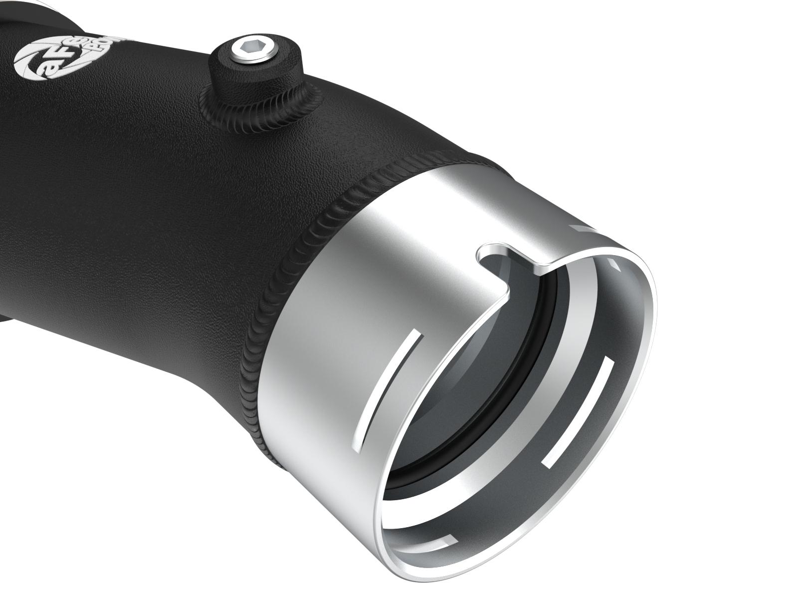 AFE BladeRunner 3 IN Aluminum Cold Charge Pipe Black (2024 Land Cruiser , Tacoma) - 46-20729-B