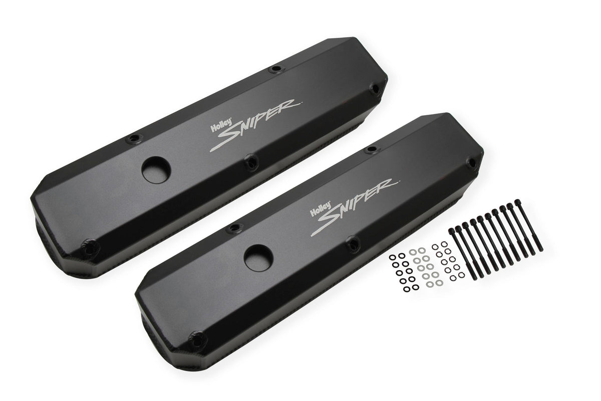 Holley Aluminum Valve Cover Set - 890003B