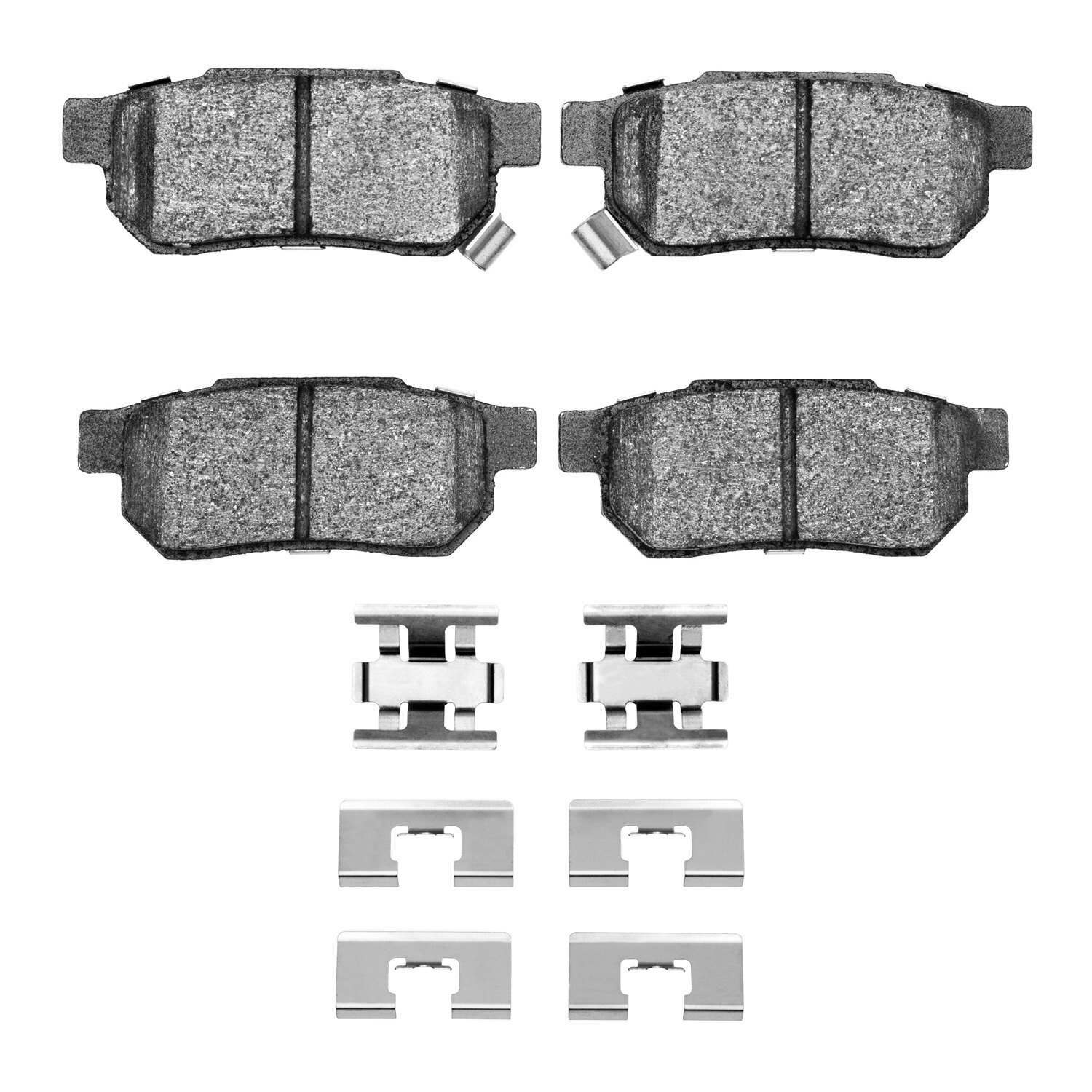 R1 Concepts R1 Optimum OE Pads And Hardware Kit (Acura Integra 1989-86; Honda Accord 1989, Prelude 1987-85) - 2551-0374-02
