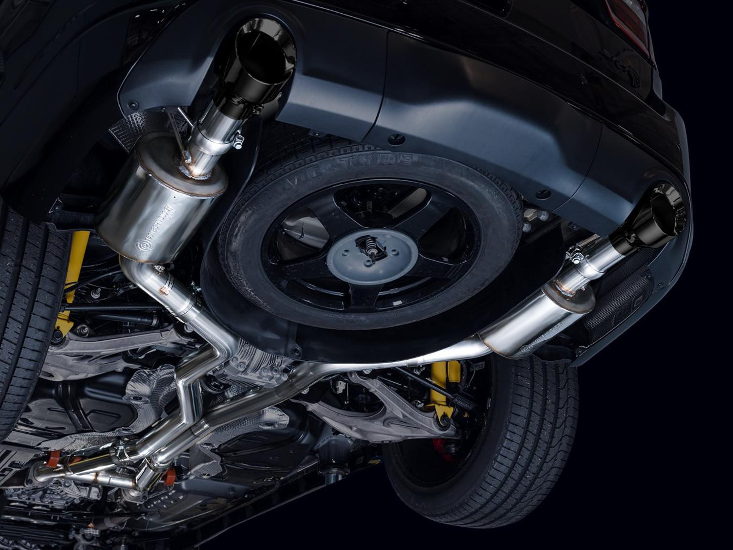 AWE Touring Edition Exhaust - Diamond Black Tips (2018-2023 Dodge Durango 6.4L / 6.2L SC) - 3015-33952