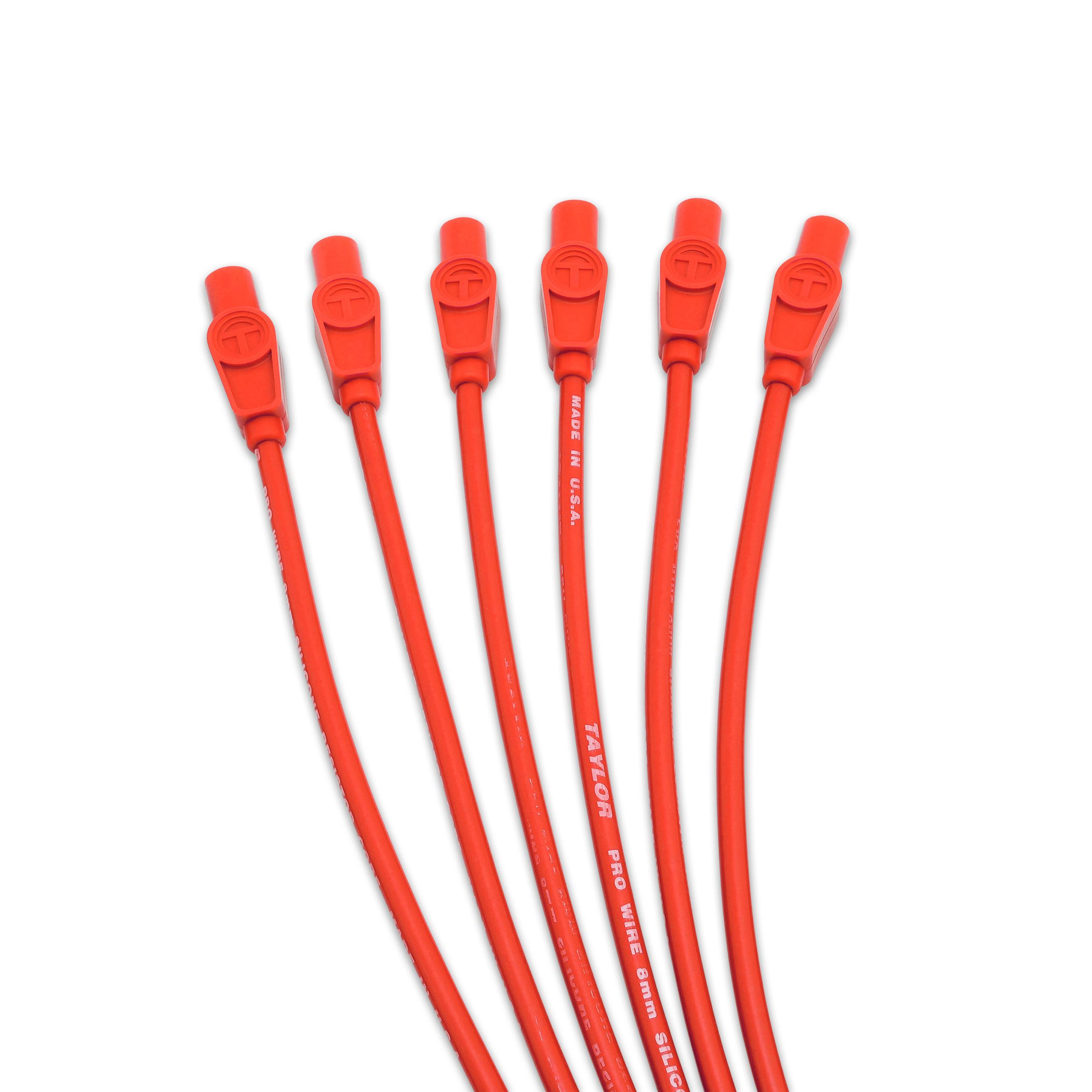 TAYLOR CABLE 8mm Pro Wire RC univ 6 cyl 180 red - 70245