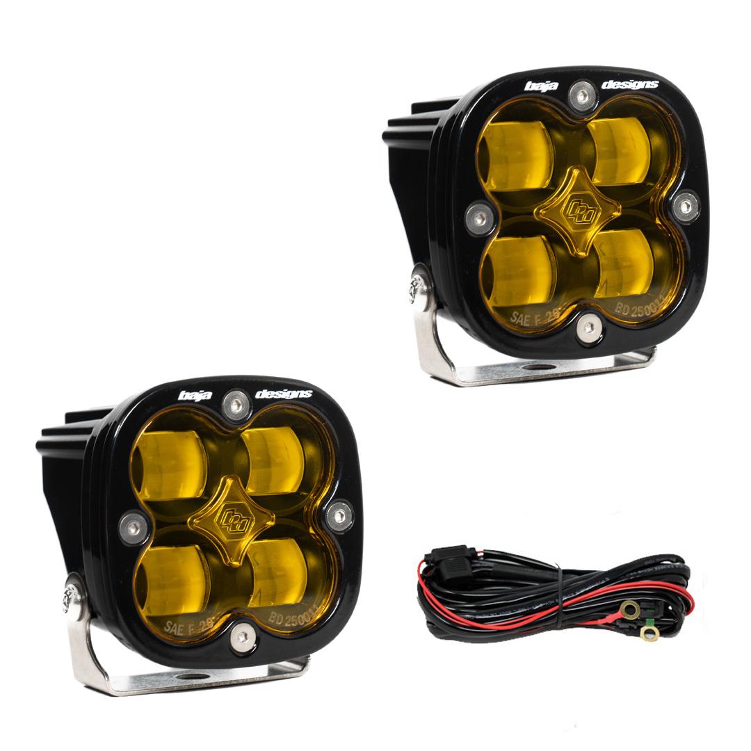 Baja Designs Squadron SAE Pair LED Spot Amber Baja Designs - 257811