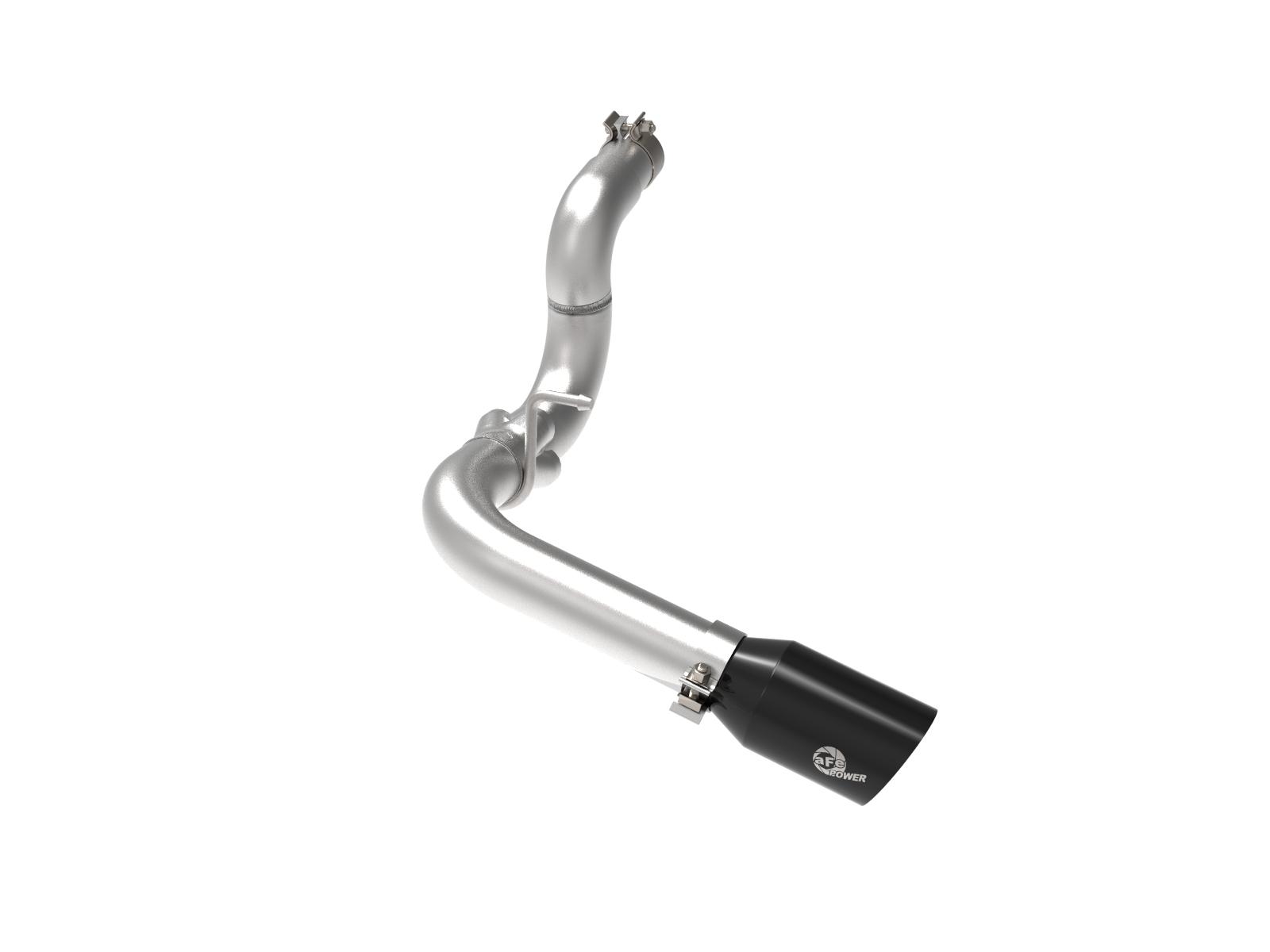 AFE Large Bore-HD 3 IN 304 Stainless Steel DPF-Back Exhaust System w/Black Tip (Jeep Wrangler (JL) 2020 V6-3.0L (td)) - 49-38092-B