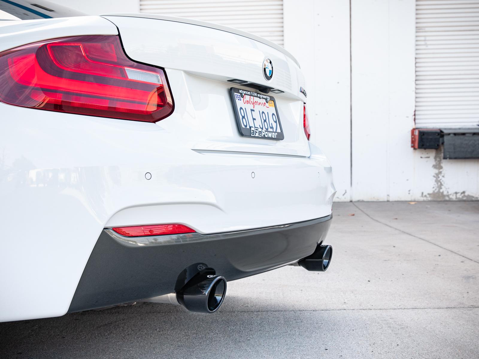 AFE Axle-Back Exhaust System (2014-2016 BMW M235i L4-2.0L (t)) - 49-36348-B