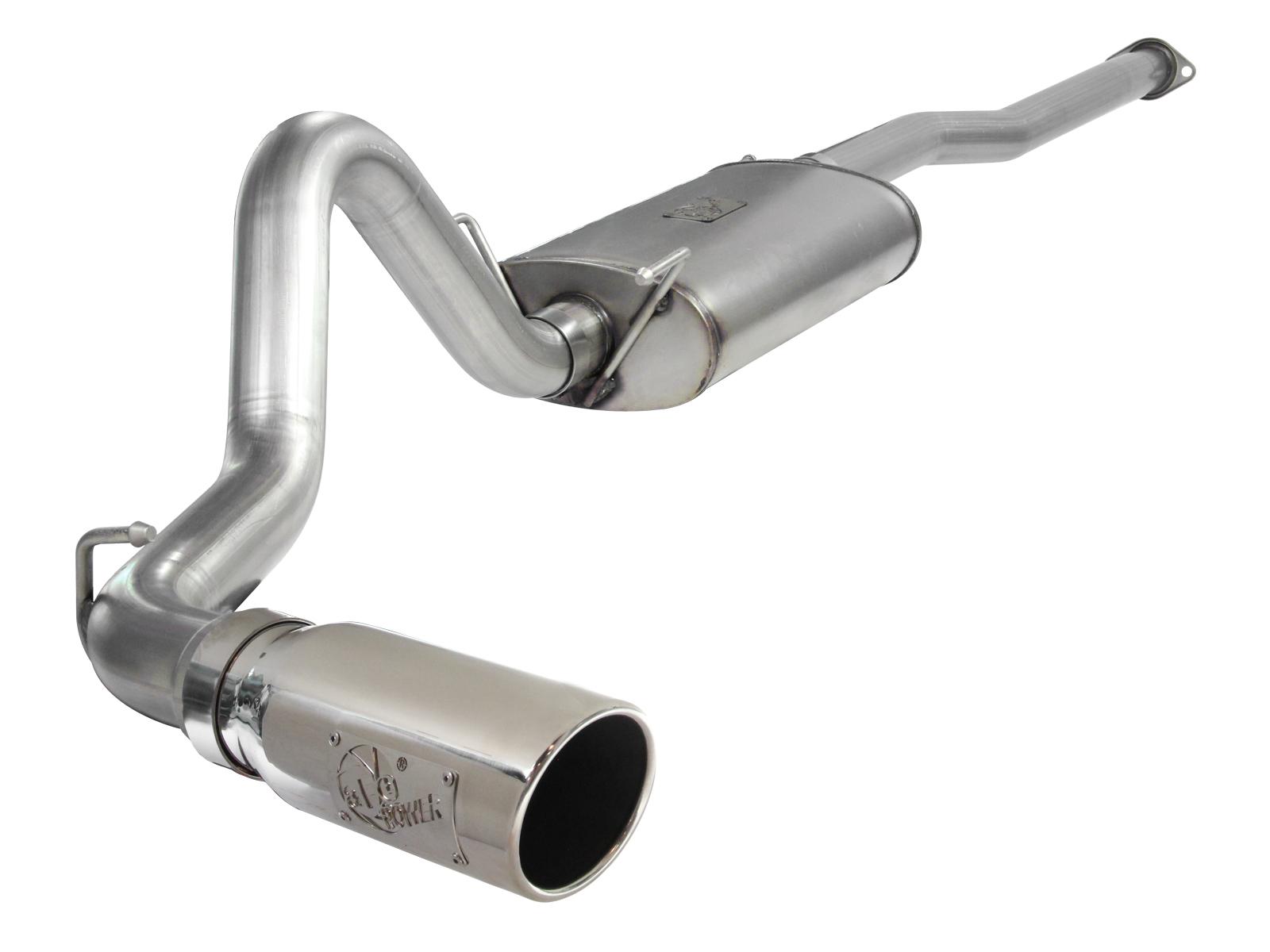 AFE MACH Force-Xp 3 IN 409 Stainless Steel Cat-Back Exhaust System w/Polished Tip (2005-2012 Tacoma) - 49-46001-1P