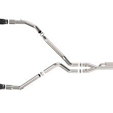AFE Vulcan Series 3 IN to 3-1/2 IN Stainless Steel Cat-Back Exhaust System Black (2021-2025 F-150 Raptor) - 49-33151-B