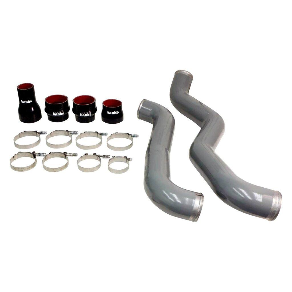 Banks Power Boost Tube Upgrade Kit Grey Powder-Coated (Set) 2011-2016 Chevy/Gmc 2500/3500 Duramax 6.6L Lml - 25993