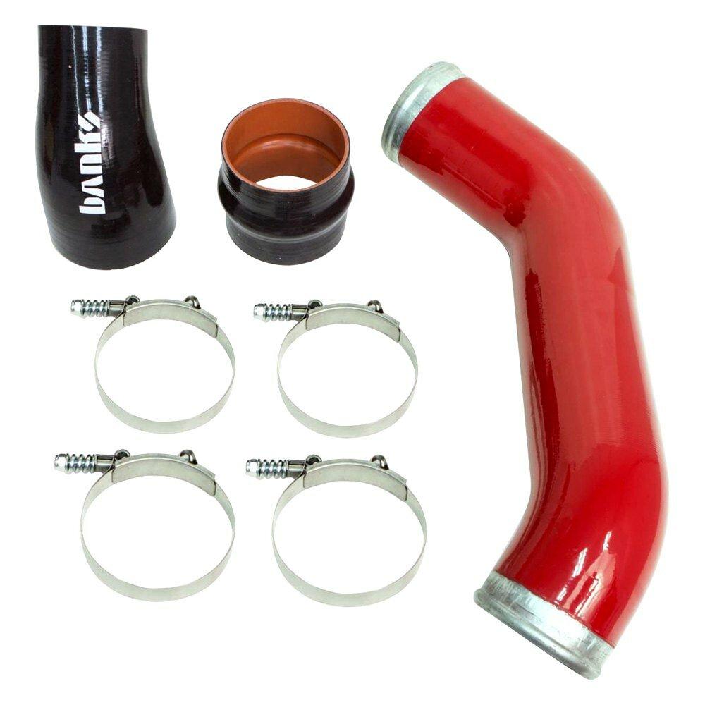 Banks Power Boost Tube Upgrade Kit Red Powder-Coated (Driver Cold Side Only) 2013-2018 Ram 2500/3500 Cummins 6.7L - 25994