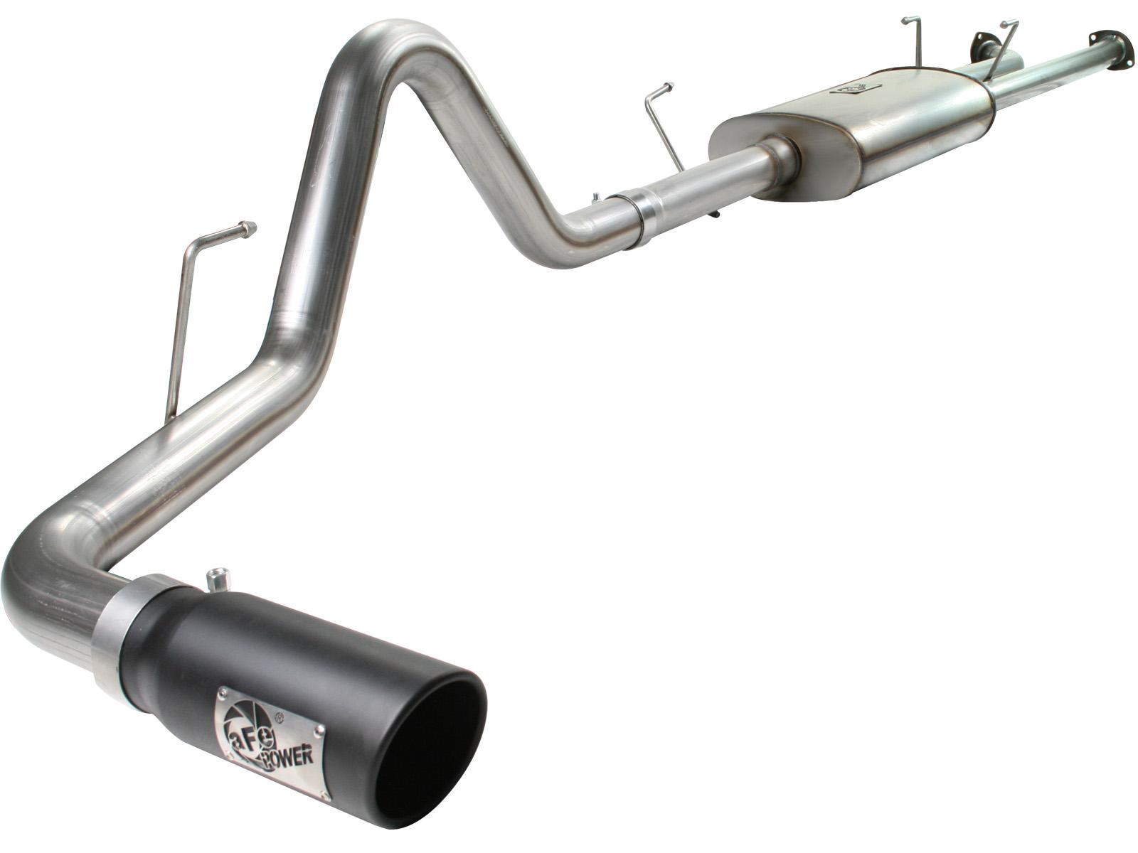 AFE MACH Force-Xp 3 IN 409 Stainless Steel Cat-Back Exhaust System w/Black Tip (2007-2009 Tundra) - 49-46006-B