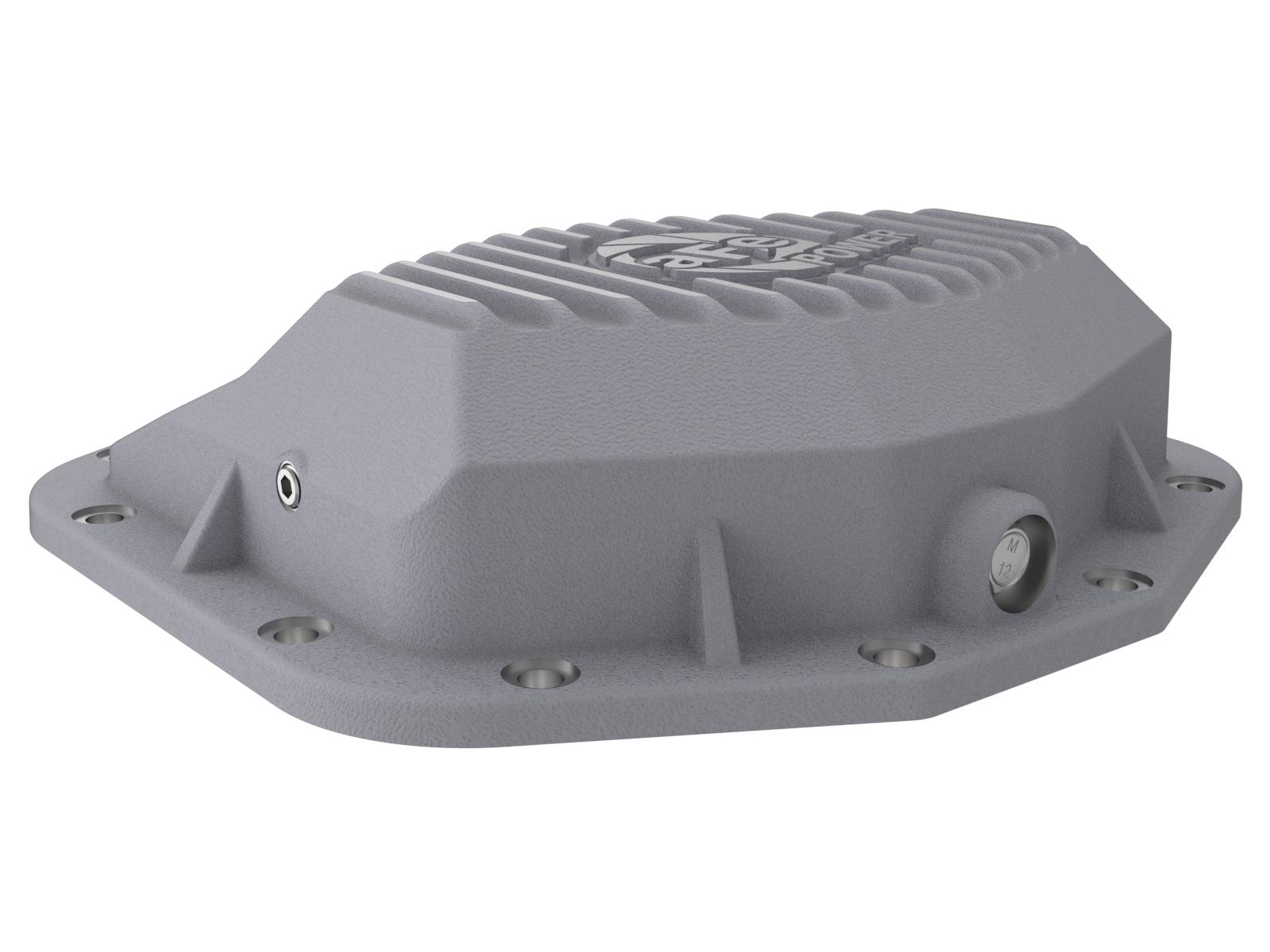 aFe Street Series Rear Differential Cover Raw w/ Machined Fins (2021-2022 Ram 1500 TRX (sc) (Dana M250)) - 46-71280A