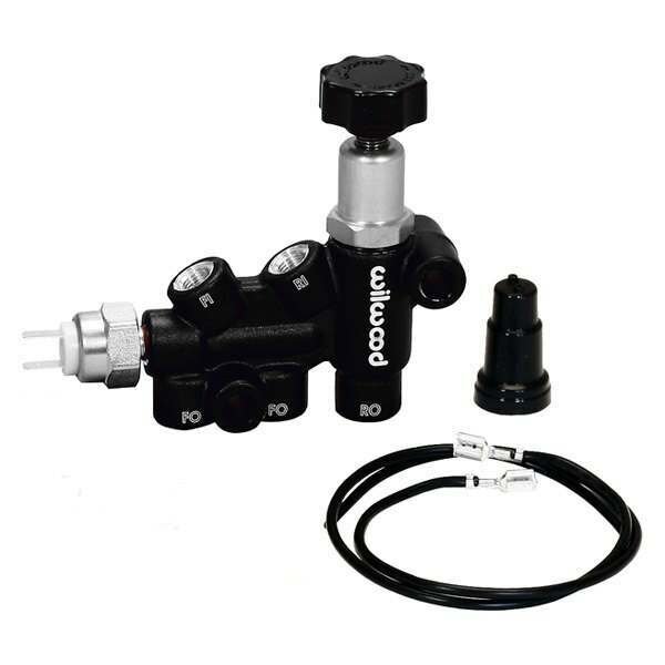 Wilwood Proportioning Valve - Knob Adjust 3/8-24 IF Combo w/ switch - 260-11179