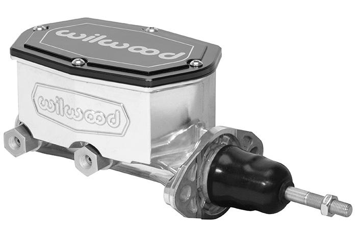 Wilwood 260-16520-P Aluminum Compact Tandem M/C with Corvette Pushrod 7/8” Bore Media Burnished (C2 Corvette)