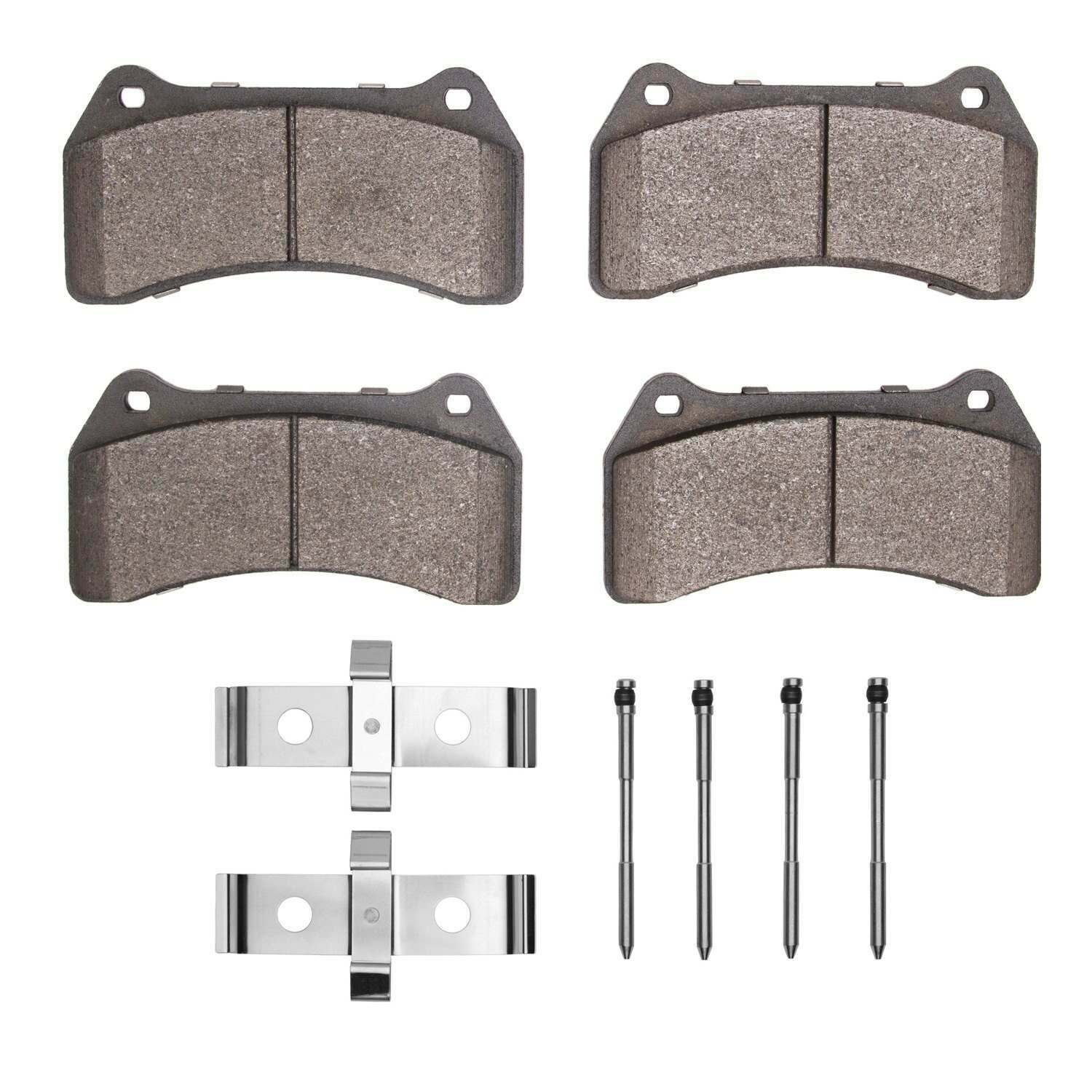 R1 Concepts R1 Euro Ceramic Pads And Hardware Kit (Jaguar S-Type 2005-03, Super V8 2005, XJR 2005-04) - 2600-0938-01