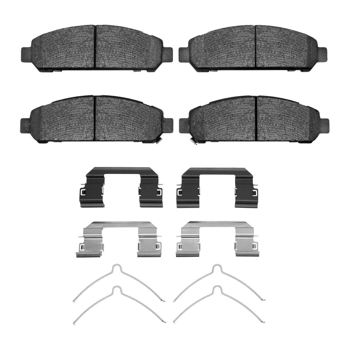 R1 Concepts R1 Euro Ceramic Pads And Hardware Kit (Toyota Venza 2015-09) - 2600-1401-01