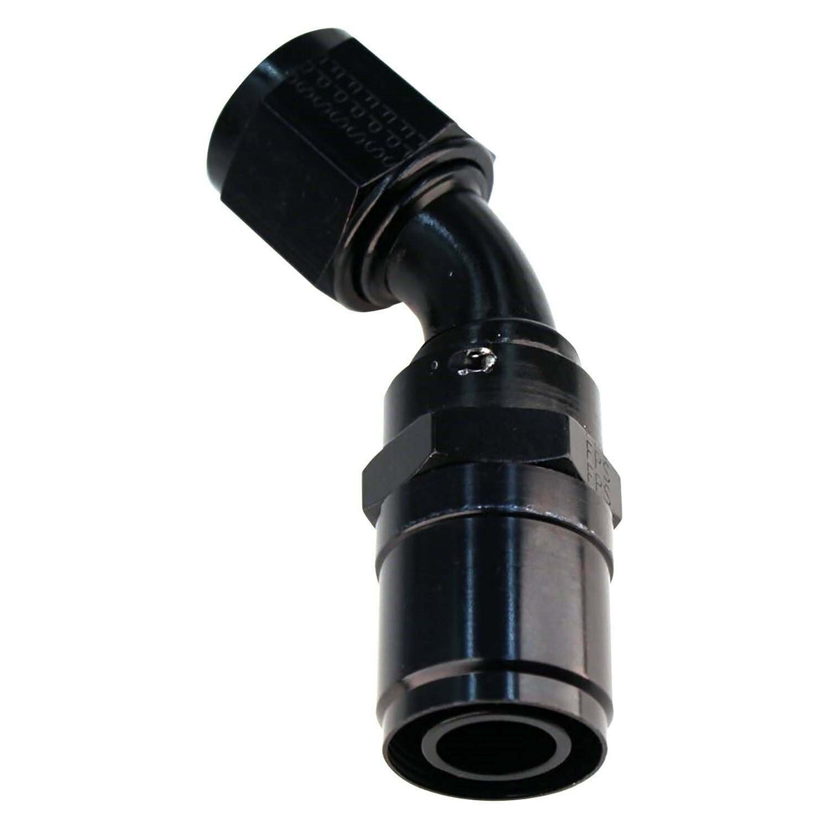 Fragola #10 Race-Rite, Crimp-On Hose End, 45 Degree - 2604510