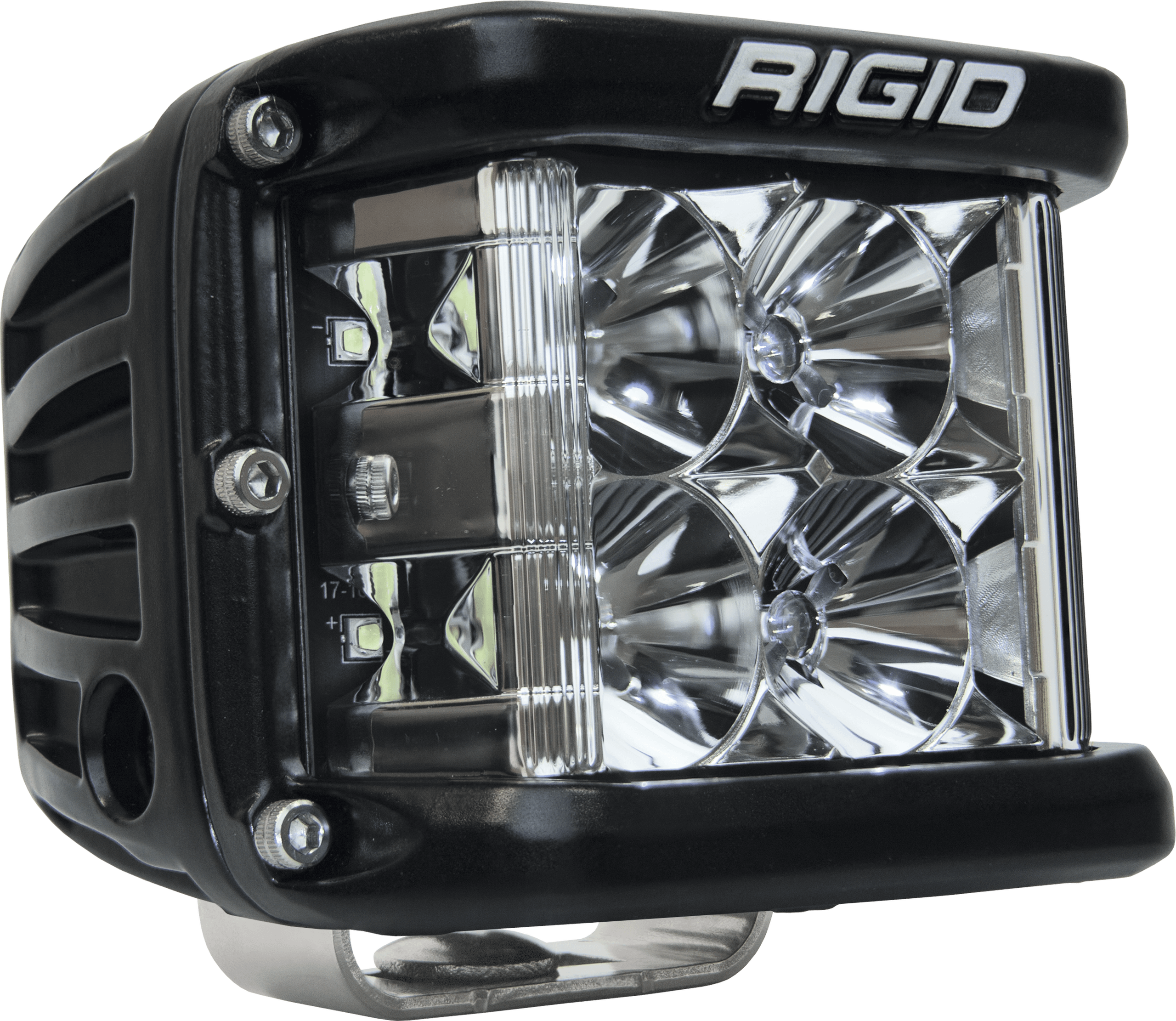 RIGID Industries Rigid D-Ss Pro Side Shooter, Flood Optic, Surface Mount, Black Housing, Single - 261113