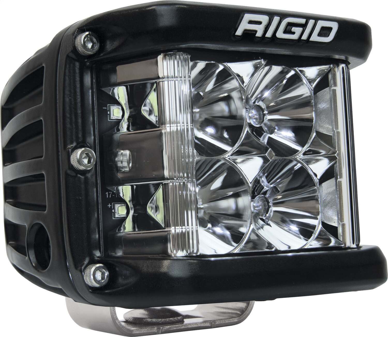 RIGID Industries Rigid D-Ss Pro Side Shooter, Flood Optic, Surface Mount, Black Housing, Single - 261113